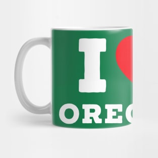 I Love Oregon Mug